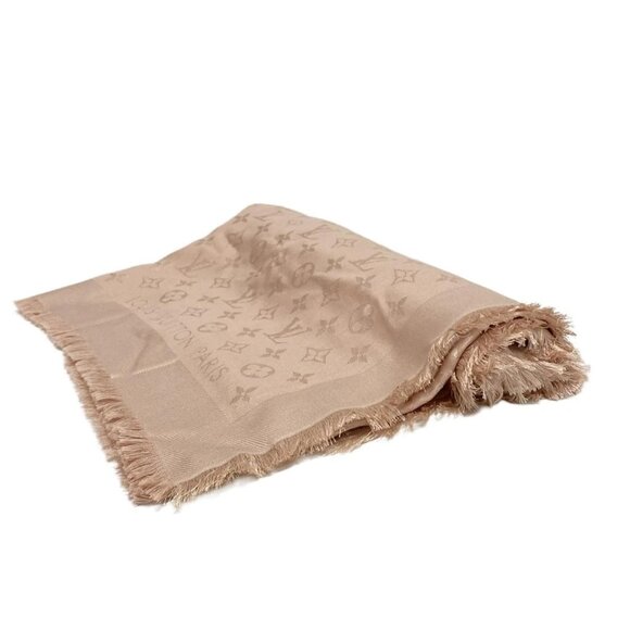 LOUIS VUITTON Shawl Monogram Naturel - Unconfirmed Scarf Silk Wool 515-070525 - Picture 1 of 5